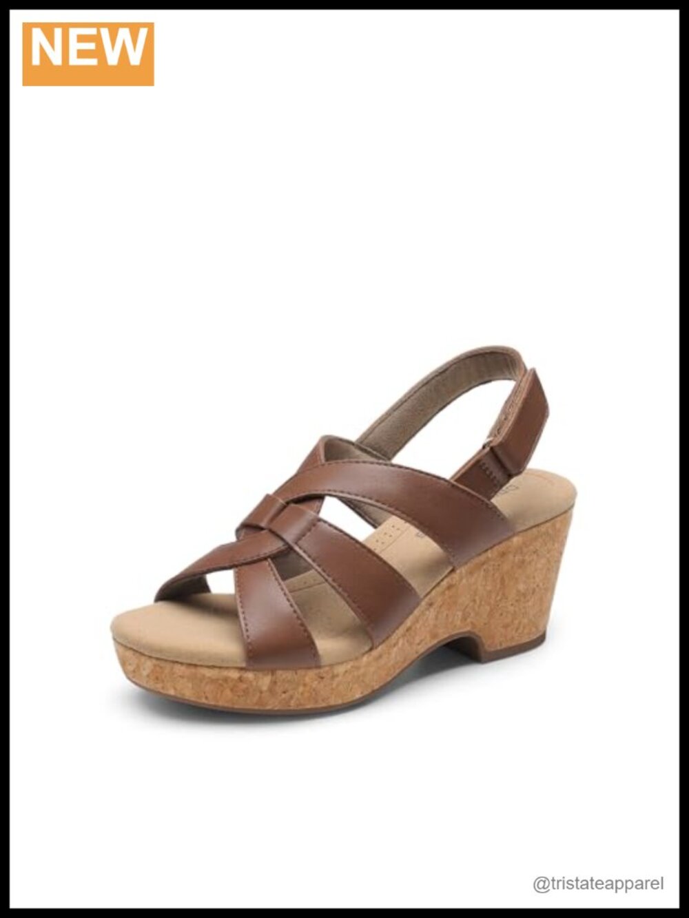 Women's Faux Leather Platform Wedge Sandals Adjustable Strappy Summer Shoes
